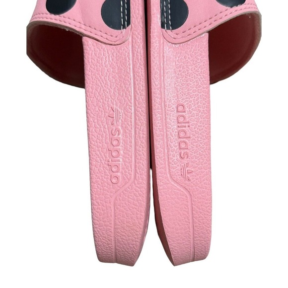ADIDAS Adilette Lite Slides Trefoil Logo Polka Dot Pink FU9149 Size 6 38 MINT - Picture 7 of 9